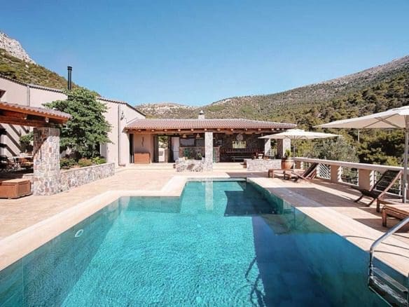 Luxurious 320 sq.m. Smart Home with Pool and Guest House at the Foot of Mountain Imittos