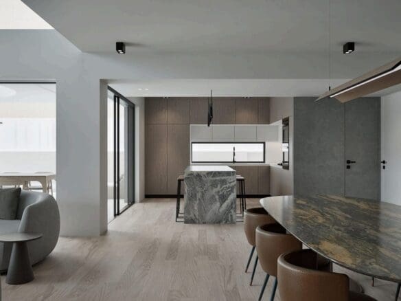 Luxury Ground Floor Maisonette with Private Yard and Pool in Vouliagmeni
