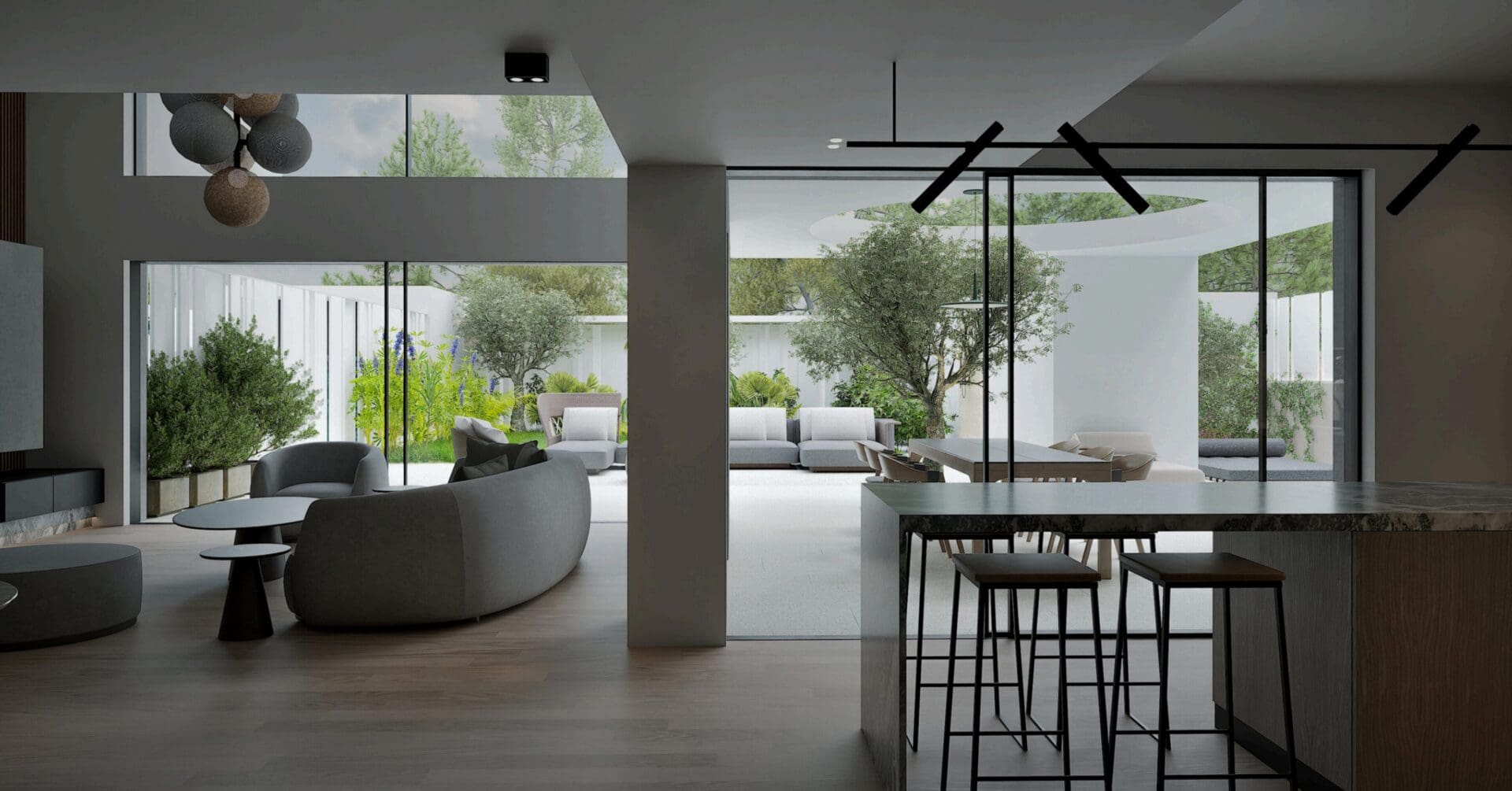 Luxury Ground Floor Maisonette with Private Yard and Pool in Vouliagmeni