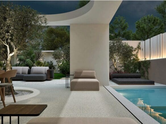 Luxury Ground Floor Maisonette with Private Yard and Pool in Vouliagmeni