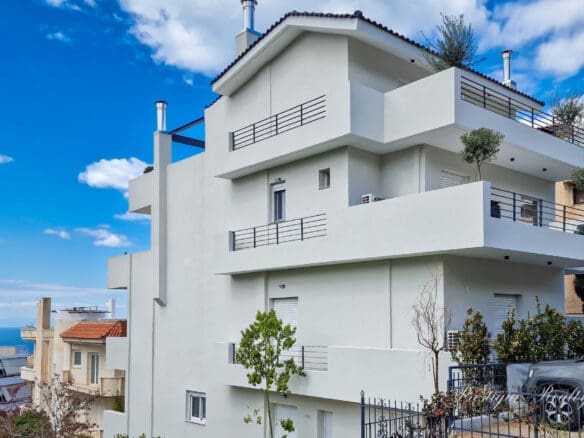 Elegant Penthouse Maisonette with Breathtaking Panoramic Sea Views in Voula