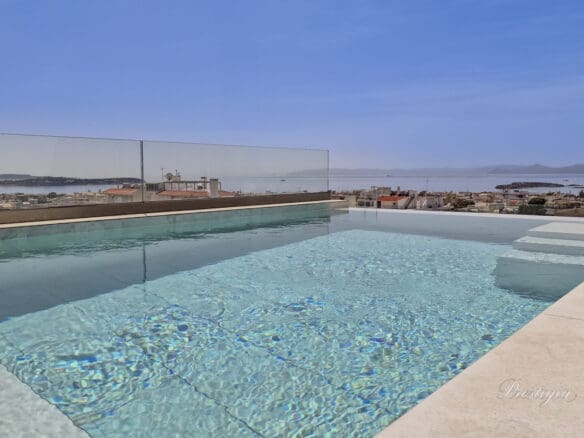 Luxurious Penthouse 206 sq.m. with Private pool and Amazing Sea view in Voula
