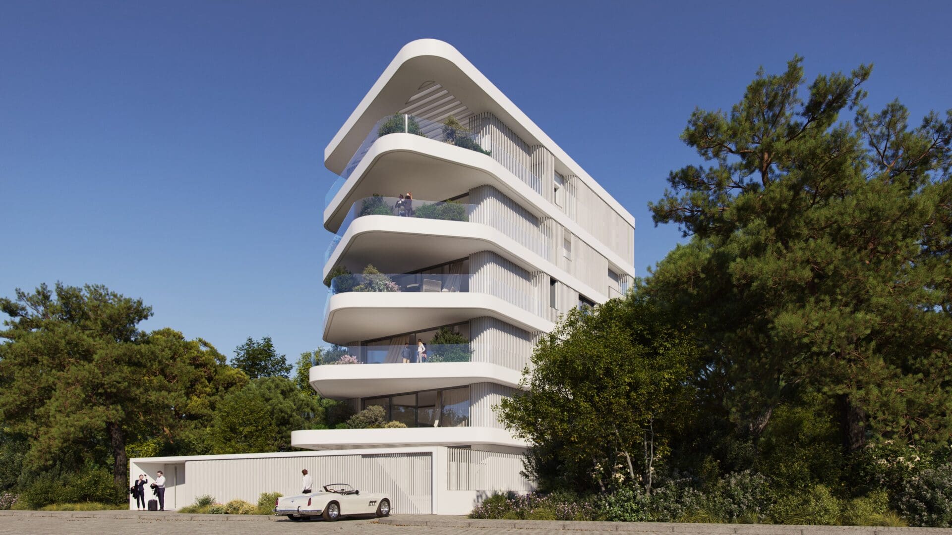 Luxury penthouse maisonette in Glyfada Golf featuring rooftop pool, panoramic sea and skyline views, and modern architecture in an elite Athenian neighborhood